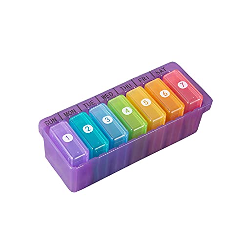 Caja de la píldora de 7 compartimentos independientes marca RJJ 2