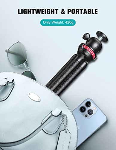 Image of CIRYCASE Selfie Stick Tripod, 170 cm Reinforced, Bluetooth, Multi-Functional, for iPhone and All Smartphones, Travel and Vlogging (Flexible Tripod)
