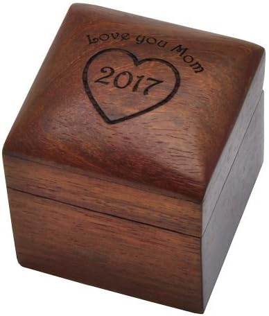 Engravable Wooden Keepsake Jewelry Box (Engraved)
