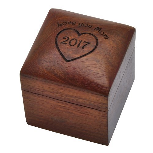 Memorial Gallery Engravable Wooden Keepsake Jewelry Box (Engraved)
