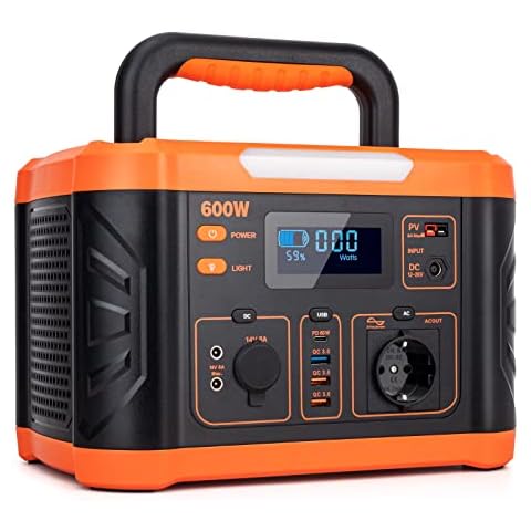 Powerstation 600W Tragbare Powerstation, 162000mAh Solar Generator Stromerzeuger Wohnmobilausstattung Cover