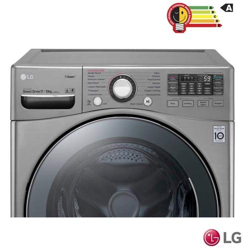 Lava & Seca 17 Kg LG New Titan Prata com TurboWash e 14 Programas de Lavagem - WD17VVS6