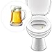 Produktbild 10 x WC Aufkleber BIERGLAS Toilettensticker für Gastronomie Ausstattung Kneipe Pissior lustige Deko - LK-Trend & Style