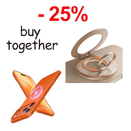 TORRAS Magnetic Case & Magnetic Phone Grip Ring Holder Kickstand