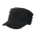 Comhats Cotton Cloche Newsboy Cabbie Beret Caps for Women Winter Hat Black