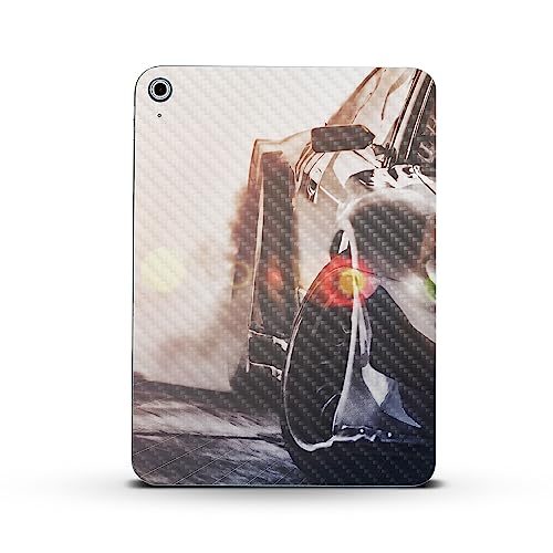 Image of MightySkins Carbon Fiber Skin Compatible with Apple iPad 10.9 inch 10th Gen (2022) Full Wrap Kit - Headlight Flare | Protective, Durable Textured Carbon Fiber Finish | Easy to Apply | Made in The USA