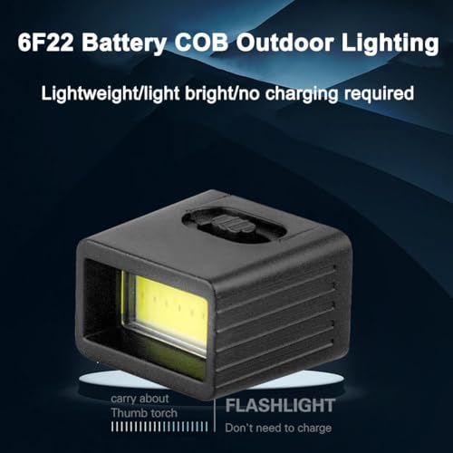 Image of 9 Volt LED Portable Flashlight- High Lumens Mini LED Flashlight, Compact 9 Volt Pocket Torch for Camping, Hiking, and Emergency Use (1Pcs)