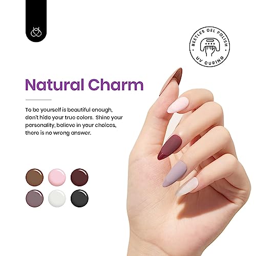 Image of beetles Gel Polish 16 Colors Gel Nail Polish Set White Dark Brown Pink Nude