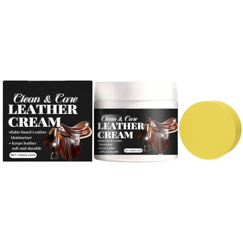 Genérico Bálsamo Reparador De Cuero,Limpia Polvo 120g Nutriente | Tratamiento Reparador para Muebles De Cuero,para Sofá Sillón Asientos De Coche Bolsos Chaquetas Botas Zapatos