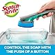 Scotch-Brite Non-Scratch Advanced Soap Control Dishwand Kit, Includes 1 Wand & 5 Refill Pads, Control Soap with A Button, Keep Your Hands Out of Dirty Water