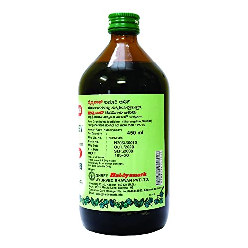 Baidyanath Kumari Asav 450 Ml Liquid, Pack of 1, Multicolour - Image 3