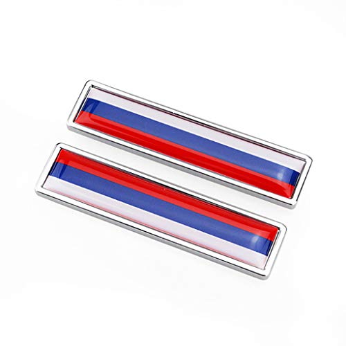 Psler 1 Paio 3D Auto Bandiera Metallo Car Body