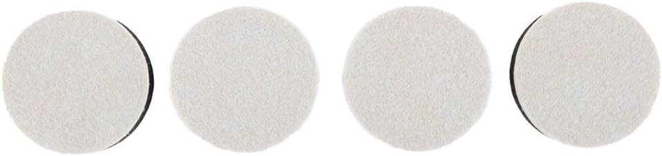 4-Pack EVA + Felt Non-Slip Furniture Leg Pads Chairs, Tables, Desks & Appliances – Floor Protector Pads with Shock-Absorbing & Mute, Black