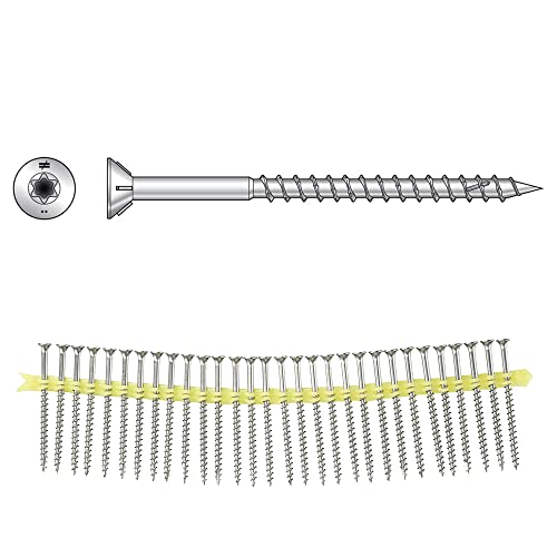 Simpson Strong-Tie SSDWP3S305 Deck-Drive Dwp #10 X 3 305 Stainless Steel Collated Wp T25 Wood Screw cover