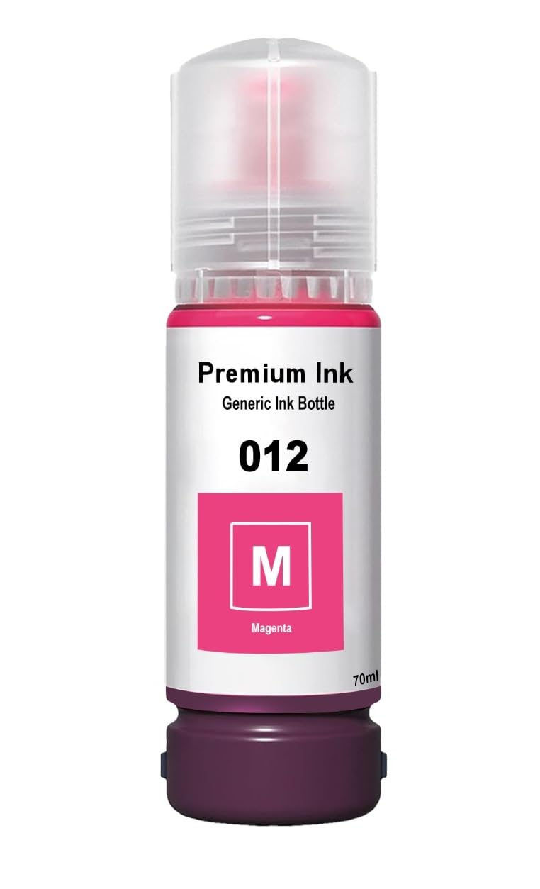 CANOFF 012 Magenta Compatible Refill Ink for Epson L8180 / L8160 Printer – Compatible Ink Bottle for Epson 011/012 Ink (Magenta)