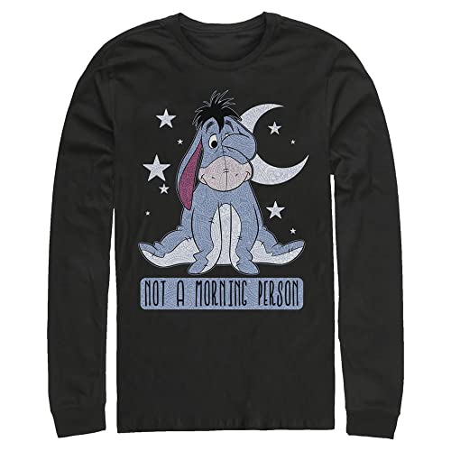 T-shirt Bourriquet Disney grandes tailles homme manche longue noir 4XLT