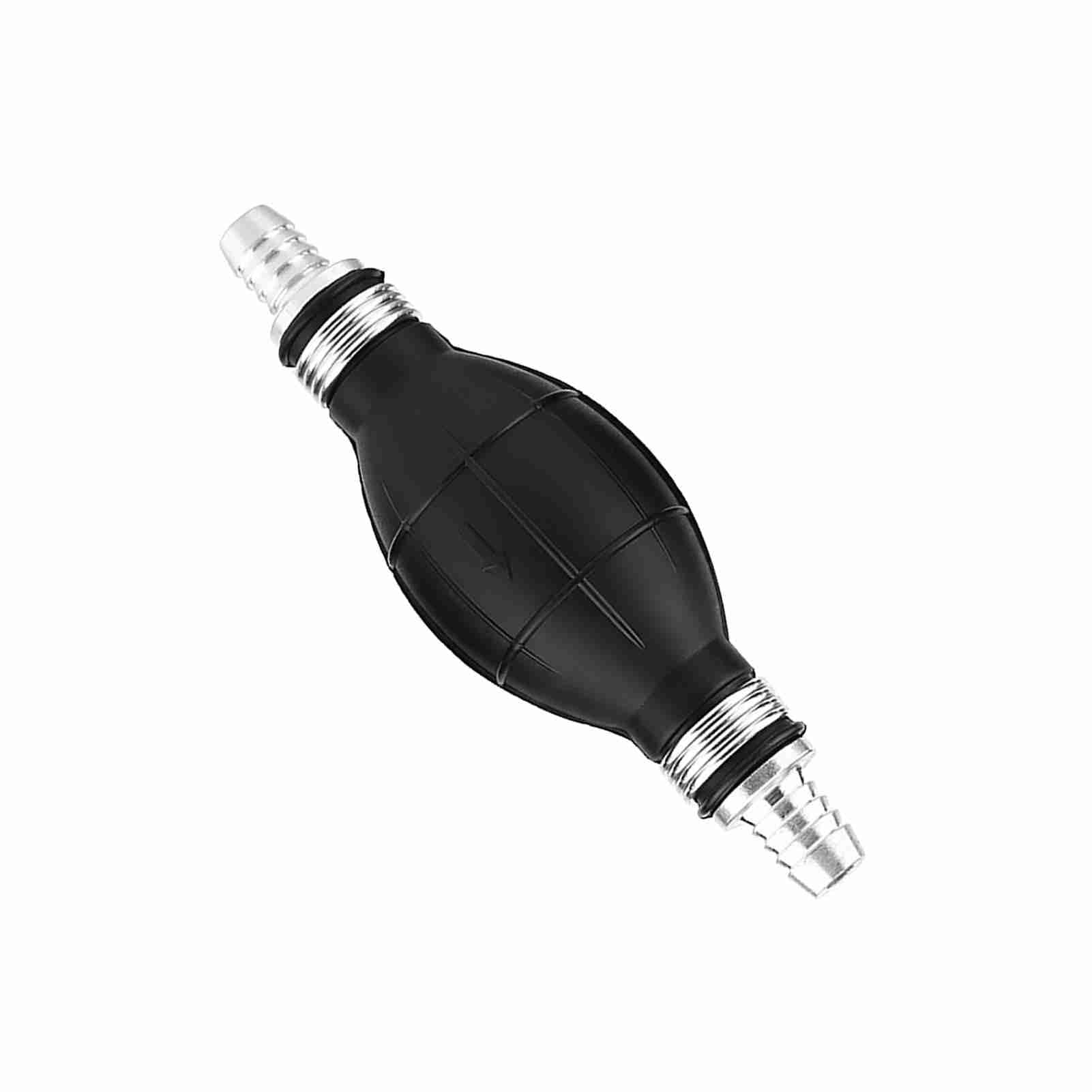 Yctze Bombilla de Cebado Manual para Bomba de, Aluminio de Caucho Universal para Motores Fueraborda Marinos de Barcos de Automóviles con Conector de Manguera de 1/4 3/8 1/2 Pulgadas (12mm)