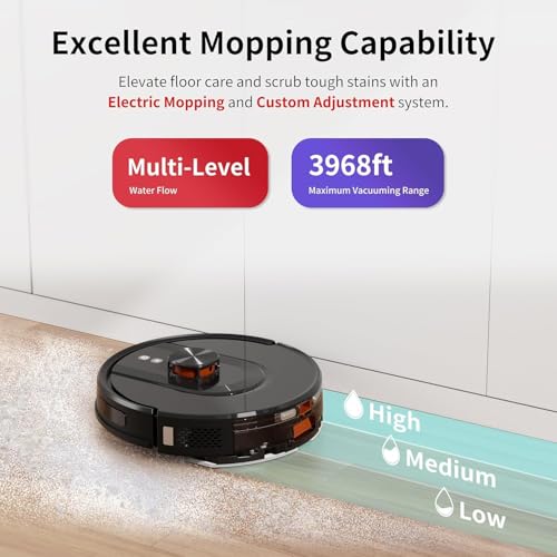 Robot Vacuum and Mop Combo with Self-Empty Base
