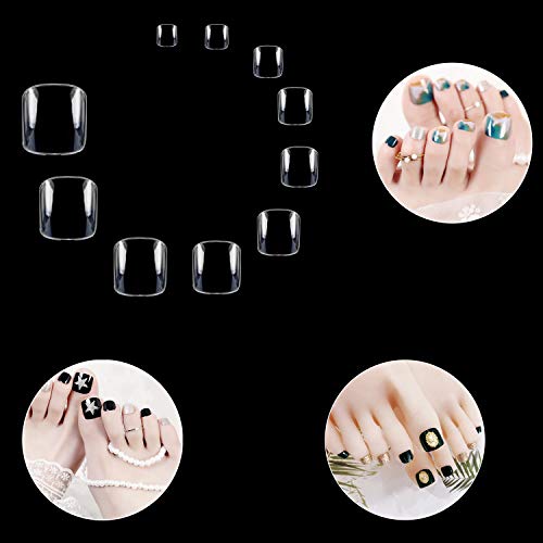 Noverlife 1000PCS Gefälschte Toenail Tipps Set Full Cover Falsche Zehennagel-Spitzen für DIY Nagel-Kunst-Design… – Bild 5
