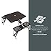 PICNIC TIME Picnic Table Portable Folding Table with Umbrella Hole and Bench Seats for Four for Tailgating, Picnics, and Beach, Collapsible to Suit-Case Style for Easy Transport, Lightweight, (Black)