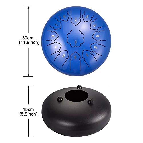 Steel Tongue Drum 12 Inch 13 Note Percusión miniatura 4