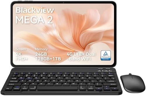 Blackview 12 inch Tablet Android 15,Android Gaming Tablet with Ke...