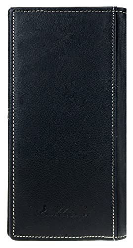 Custom MW Texas Seal Hair Corner Long Rodeo Leather Wallet in Coffee3