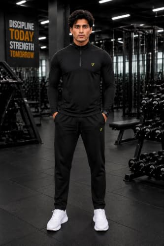 Buy Mack Jonney Men's Polyester Tracksuit Set (Black) - Image 6