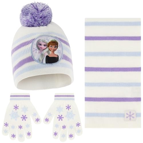 Disney Frozen Girls Toddler Winter, Scarf and Mittens 2-4 Or Frozen Elsa & Anna Hat, Scarves and Kids Gloves Sets 4-7