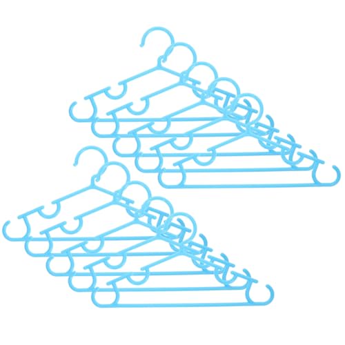 Cabilock 10pcs Non Slip Plastic Hangers for Heavy Duty Clothing Hangers Vibrant Colors for Space Saving Closet Organization and Drying Clothes