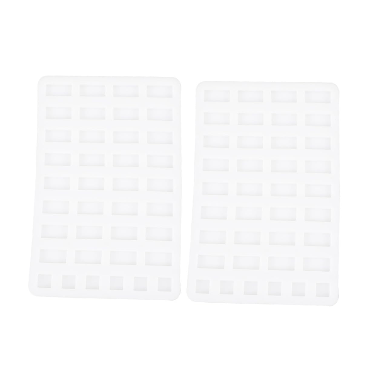 DIYEAH 2pcs Silicone Mold for Brick Making Two Shapes and Multi-Hole Design, Easy to Operate and Reusable Miniature Brick Mold for Sand Table Landscape and DIY Crafting