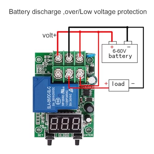 Détection de tension CC 6-80V pour batterie de camping-car avec relais A30 - 6