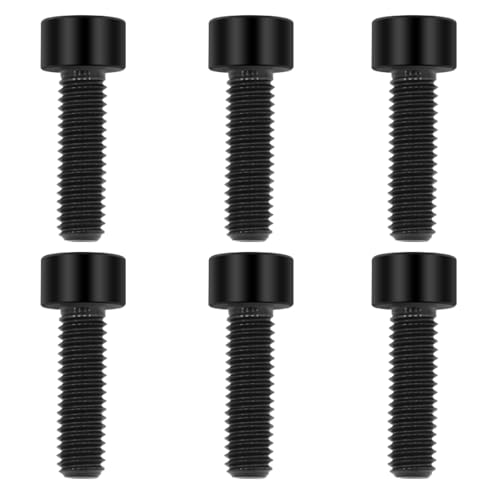 Image of Lightweight Titanium Bolts M6x20 Hex Socket Screws, Black, 6PC