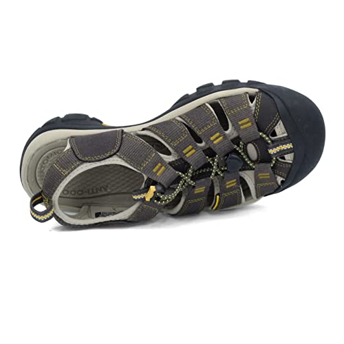 Keen Men's Newport H2 Closed Toe Water Sandals, Raven/Aluminum, 10.5 Us #TOP6