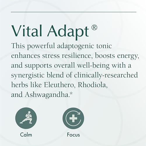 Image of Natura Health Products Vital Adapt Supplement - Daily Nourishing Adaptogenic Tonic for Endocrine Function Support - Featuring Rhodiola, Ashwagandha, Cordyceps, Reishi (60 Capsules)