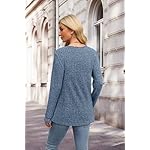 XIEERDUO Sweater for Women Long Sleeve Henley Shirts Tunic Tops to Wear with Leggings crew neck Sweaters Trendy 2024 - Image 5