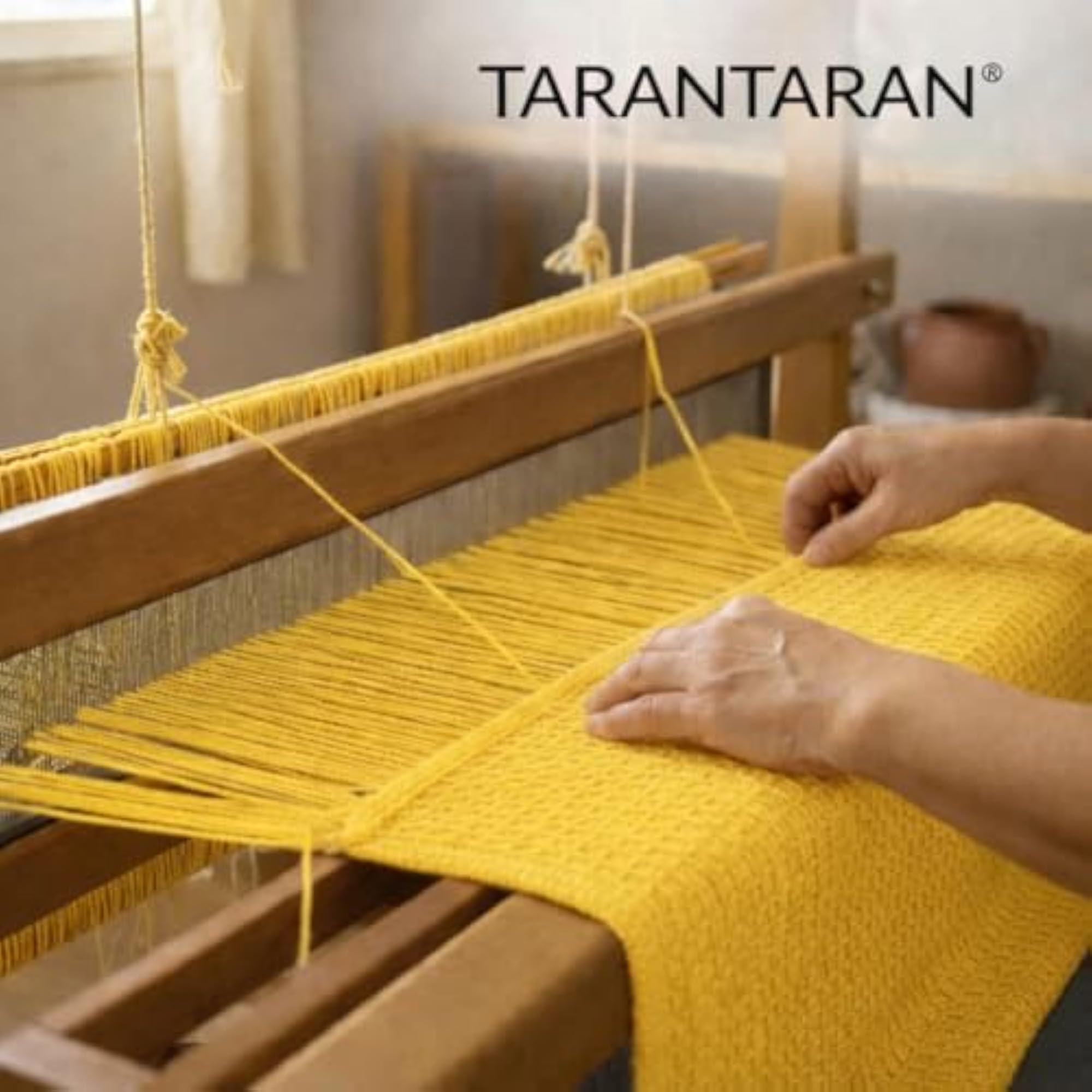 Stylish Yellow Decorative Blanket with Elegant Tassel Design