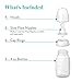 Evenflo Feeding Premium Proflo Vented Plus Polypropylene Baby, Newborn and Infant Bottles - Helps Reduce Colic - Clear, 4 Ounce (Pack of 6)