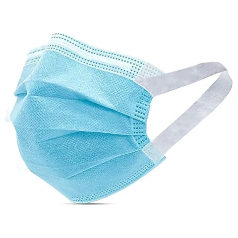 Disposable Face Masks with Elastic Ear Loop, 3 Ply Breathable and Comfortable for Blocking Dust Air Pollution Dust Protection (50pcs) Cover