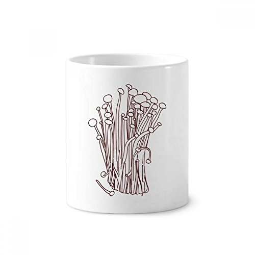 Mug en céramique champignon de 350ml pour brosses à dents et stylos