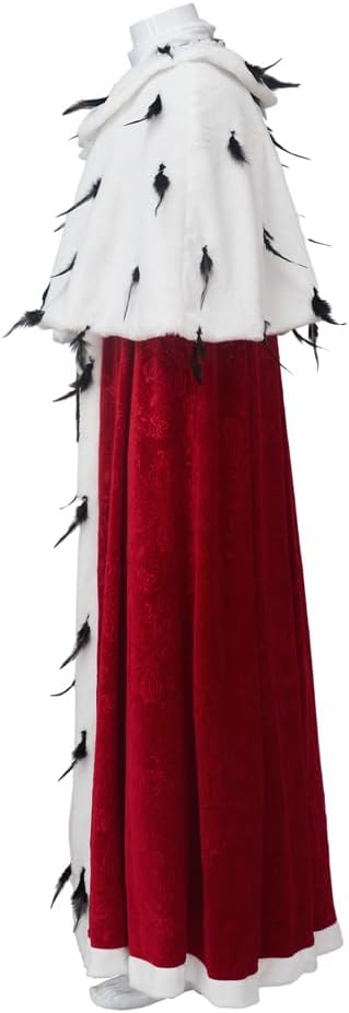 MyheroCos King George Cosplay Costume Cloak Medieval Royal King George Washington Costume Hamilton Cosplay Prince Cape Robe