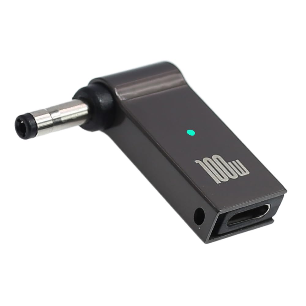 USB C to Laptop Charger Converter, Type C to DC for Lenovo 20V 3.25A 65W with 4.0mm/1.7mm Plug, 100W PD, Charging Connector for (4.0 x 1.7mm for Dell or Lenovo)