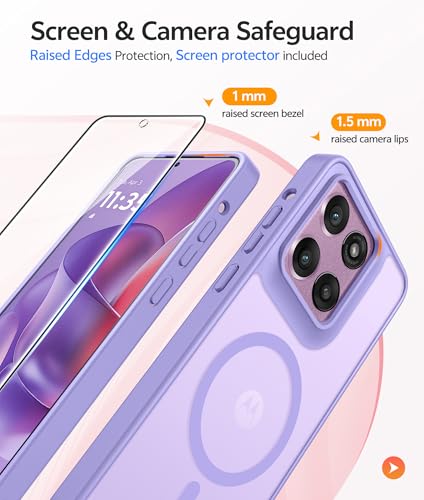 Image of FNTCASE for Moto G Stylus 5G 2026 Case: Motorola G Stylus 2025 Case [Compatible with Magsafe] Translucent Matte Cases with [Screen Protector] Military Grade Shockproof Protective Phone Cover
