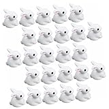 KITANDOVE Kaninchen-Ornamente Mini-hasenfiguren 25 Stück Mikro-landschafts Gartenpartydeko Blumentopfornament Realistische Handwerkskunst