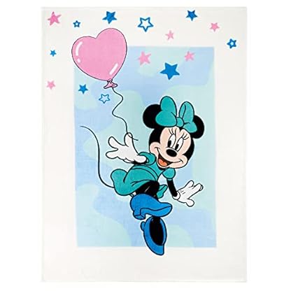 Große Minnie Mouse Wohn-Decke Blau 130 x 170 cm super weiche Coral-Fleece-Decke Mikroflausch Kuscheldecke Sofadecke Herz Gril Mädchen Minnie Maus Disney Mickey Daisy Donald Goofy pass zur Bettwäsche – Bild 6