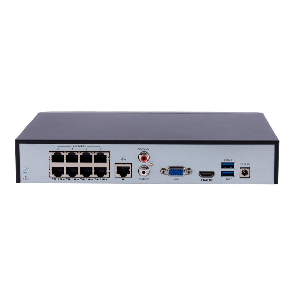 UNV Gravador NVR Uniview Easy 8 Canali PoE 4K AcuSearch Nero - UV-NVR301-08B-P8-IQ