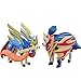 2 Piezas Pokemon Espada / Escudo Zacian Zamazenta Anime Figura De Acción Ensamblada Colección Modelo De Juguete para Niños Regalos 8Cm-10Cm