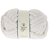 Yarn Bee Ivory Yarn for Knitting & Crocheting – Jumbo Eternal Bliss Yarn Skein – Thick Knitting Polyester Yarn - Soft Chunky Yarn for Crocheting Blankets, Afghans, Hats, & More – DIY Craft Supplies
