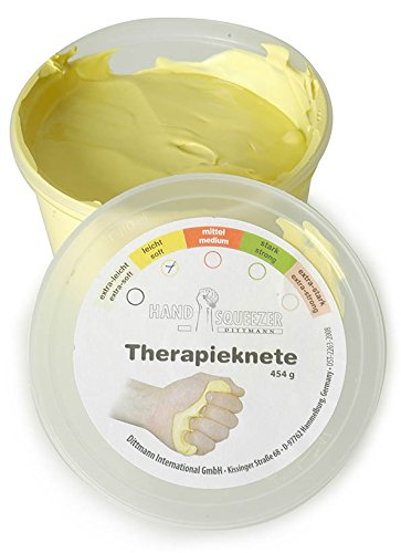 Plastilina terapéutica, 453 g, ligera, color amarillo