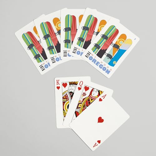 Naipes Lantern Press Snowboards en Nieve, 52 Póker miniatura 7